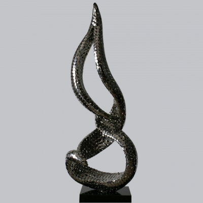 contemporary abstract stainless steel sculpture