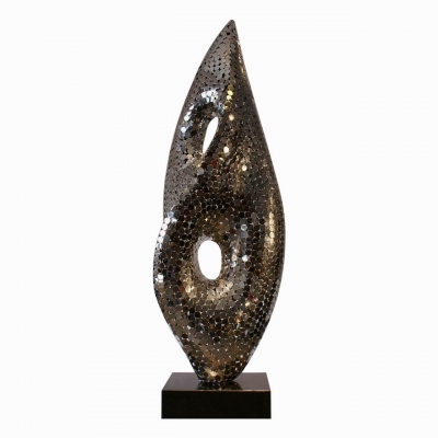 classical abstract stainless steel sculpture