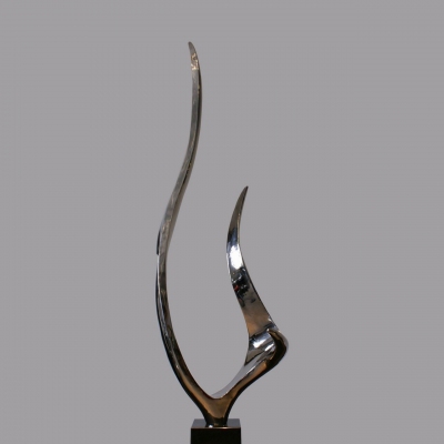 contemporary stainless steel sculpture for sale