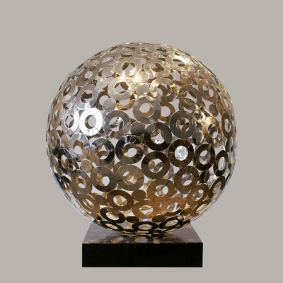 family stainless steel art ball decoration for garden