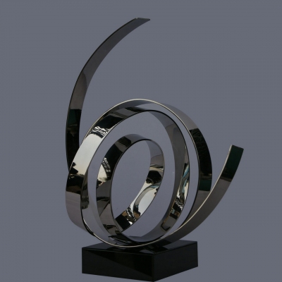 modern abstract stainless steel sculpture
