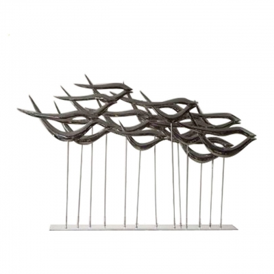 modern art stainless steel sculpture for garden