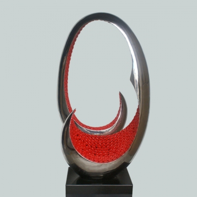 modern stainless steel art sculpture