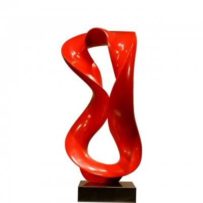 Red recycled resin fine art for sale; decor s; Home decor