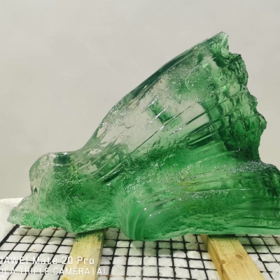clear resin sculpture; fake mountain decoration; resin sculpture; clear resin decor