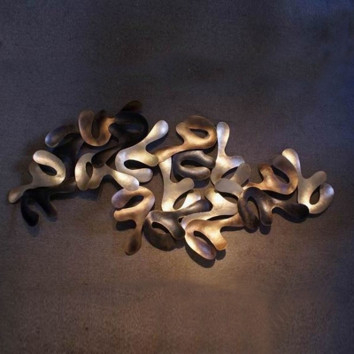 metal abstract wall art sculpture for private clubs