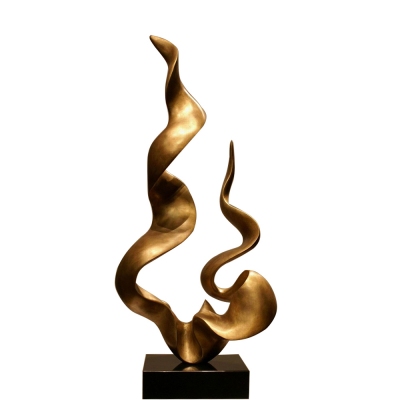 Brass Art Sculpture; metal sculpture; abstract sculpture