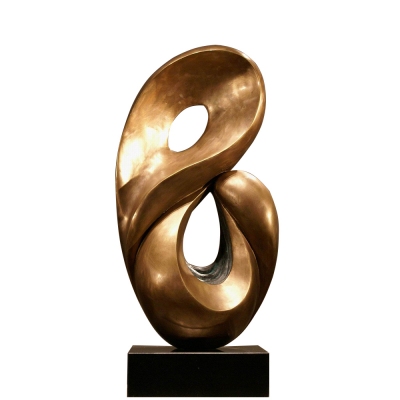 Modern Brass Art Standing Sculpture; Modern sculpture; home abstract decoration