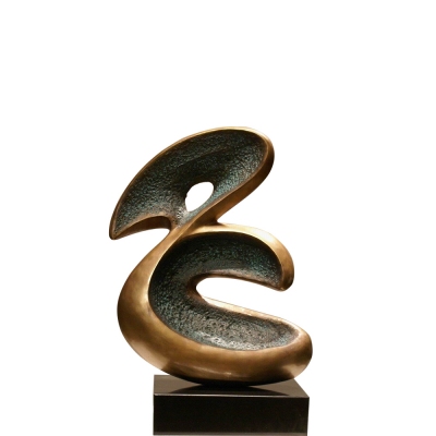 Modern Abstract Standing Art Brass Sculpture; modern abstract sculpture; Hotel decoration