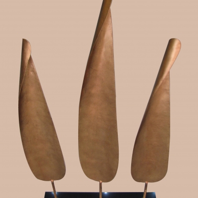 Brass sculpture; Boat sculpture; Boat craft