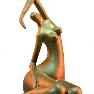 woman figure statue; lady sculpture; modern decor
