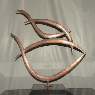 Brass Sculpture, art brass tabletop decoration
